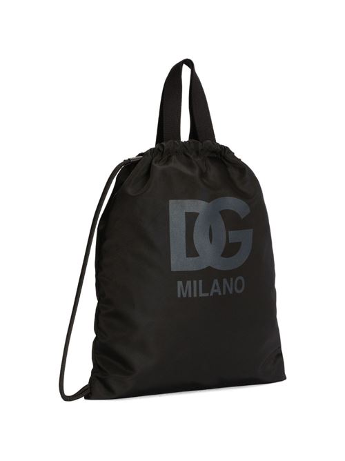 Zaino unisex bambino Dolce e Gabbana Kids in nylon con logo stampato Dolce & Gabbana Kids | EM0150AZ589HN5ZL